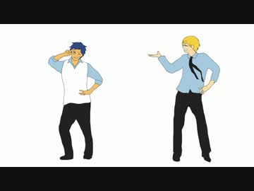 【手書き黒バス】青峰君と黄瀬君にsweetie×2踊ってもらった