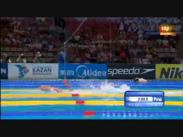 世界水泳バルセロナ 女子4x100M メドレーリレー決勝