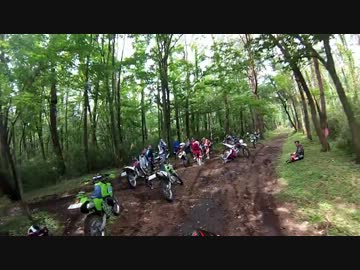 林道（獣道）を　ＫＬＸで走ってみた(; ･`д･´)