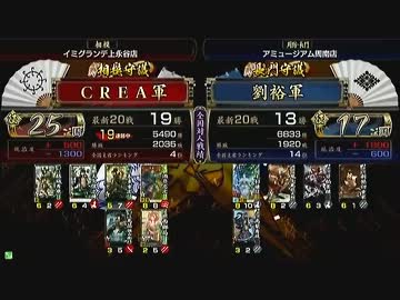 戦国大戦 頂上対決 2013/8/7 ＣＲＥＡ軍 VS 劉裕軍