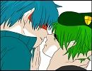 【腐向けHTF擬人化】英覚でキス唾