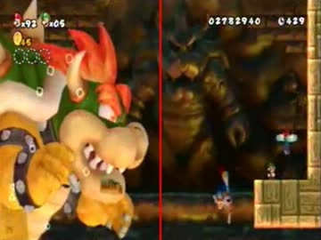 【2人実況】 画面半分にして左右でマリオ part Final