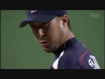 130807 藤田1アウト満塁の絶体絶命のピンチを抑える