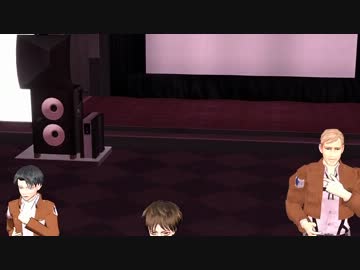兵長と団長とエレンでバコーン！