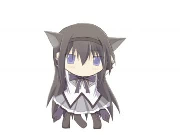 魔法少女まどか☆マギカ ほむにゃんこは　ふしぎなおどりを　おどった