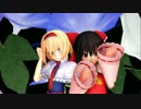 【MMD】 Sweetiex2 (アリス&霊夢)