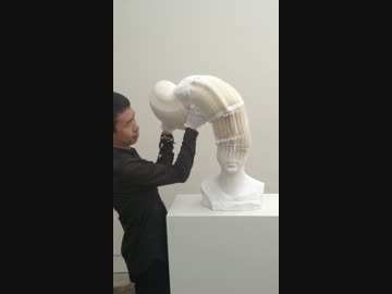 紙で作られたグニャグニャの軟体彫刻がキモすごい-アップver-