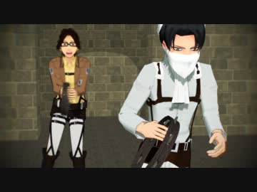 【進撃のMMD】兵長にタンバリンを叩かせるだけ