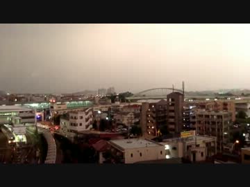 小田急線の列車に雷が直撃した瞬間をとらえた映像（登戸）