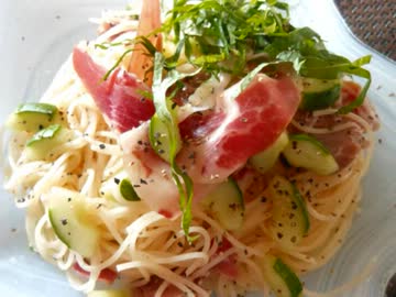 【きっちりと目分量】キュウリのパスタを作ってみた【冷たい料理祭】