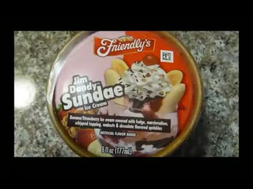 アメリカの食卓 164  カップアイス（サンデー風）を食す！