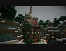 [Minecraft]雪国で友人と1時間建築してみた