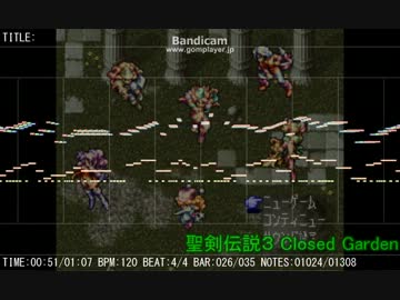 【MIDI】聖剣伝説３ Closed Garden【耳コピ】