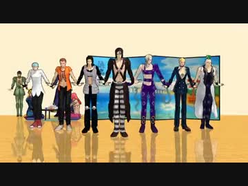 【MMD】暗殺チームの皆さんでうなぎのじゅもん体操【ジョジョ】
