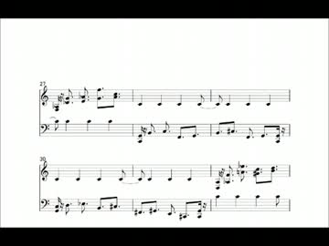 ピアノ用自作曲　しなやかな舞