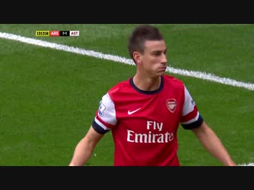 13/14 アーセナル×アストン･ビラ ハイライト