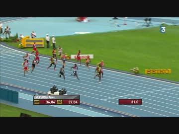 【世界陸上2013】男子４×１００ｍリレー決勝（2013.8.18）