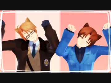 Apヘタリアmmd ねこみみスイッチ 猫耳ky組 By ぁゃか Songle