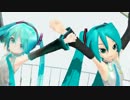 【MMD】　あにまさミクとあぴミクで、「ありふれたせかいせいふく」