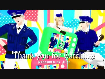 【APヘタリアMMD】☆髭芋×Hurly Burly★