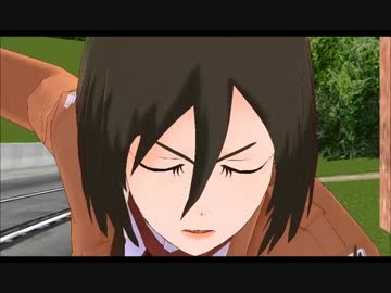 調査兵団が街にやってきた３  ミカサ「見つけた。たからもの」