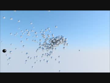 blenderゲームエンジンを使った引力＆衝突実験