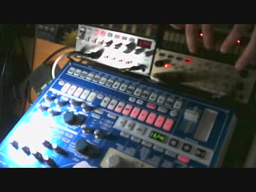 volca keysとvolca bassとEMX-1で『恋をするたびに傷つきやすく』
