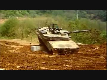 韓国陸軍K1A1戦車 段差に撃破されるwww