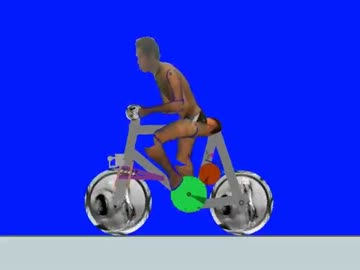 ガバガバ物理演算で野獣先輩自転車を作ったBB.phz