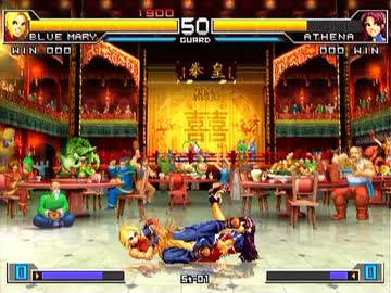 KOF2002　アテナに関節技リョナ