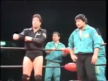 87世界最強タッグ決定リーグ戦 鶴田、谷津 vs 天龍、原