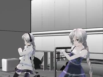 【UTAU+MMD】雪歌ユフで『HYBRID』