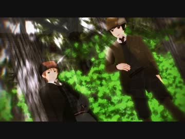 【APヘタリアMMD】眉毛さんと爺ちゃんの４５秒