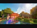 【Minecraft】森の中の湖に1時間建築してみたよ【サバイバル】