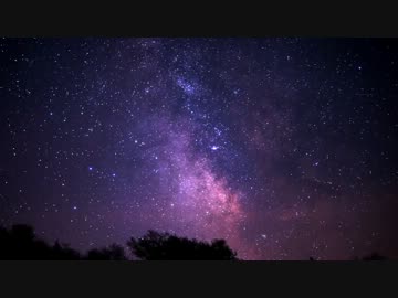 【微速度撮影】彗星と月と流れ星【星景動画】