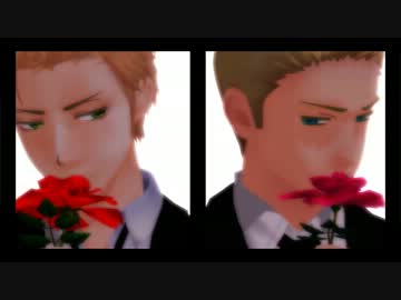 【APヘタリアMMD】　─磁石─　【隊長と蘭兄さん】