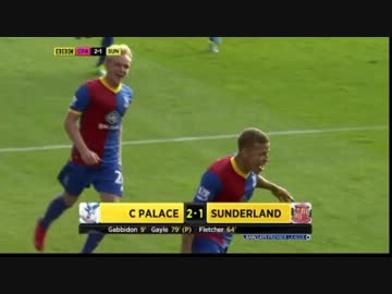 クリスタル・パレスVSサンダーランド　13－14プレミアリーグ第3節