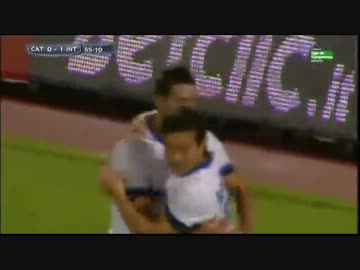 インテル長友が2試合連続ゴール！！9/1カターニャ戦