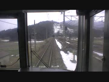 【前面展望】敦賀ー近江今津③【新快速・強風遅延】