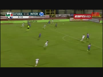 【サンキュー　ナガッ！】長友2試合連続ゴールド　カターニャ×インテル