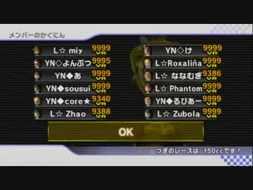 マリオカートWii　YN　vs　L　2GP