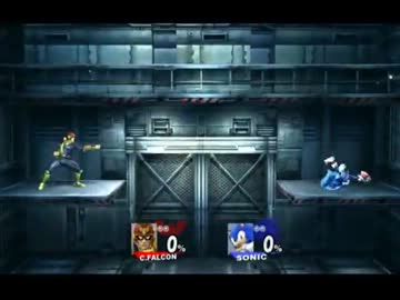 【スマブラX】ファルコンVSソニック【TAS】