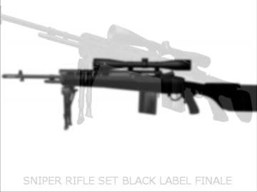 【MMD】狙撃銃セット ブラックレーベル 完【最終版配布】