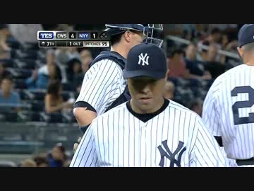 黒田 ６回１／３を７安打２四球７三振４失点 2013/9/4