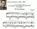 Y.Bowen - Twenty-four Preludes in all major and minor keys, Op. 102, for piano: No. 24 in B minor