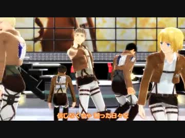 【進撃のMMD】新兵勧誘DVD作るよ！【前半寸劇・カメラ配布】