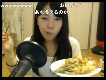 【ニコ生】千野ちゃん vs 天丼【夜食】