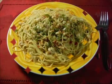 てきと～に作る『ハバネロ入り激辛ペペロンチーノ』