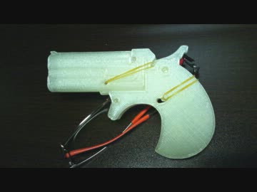 【ゴム銃】デリンジャーを作ってみた