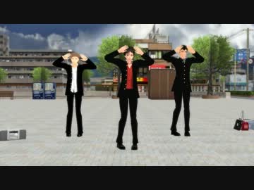 【進撃のMMD】進撃高の三人がGirls踊ってみた【再うｐ】